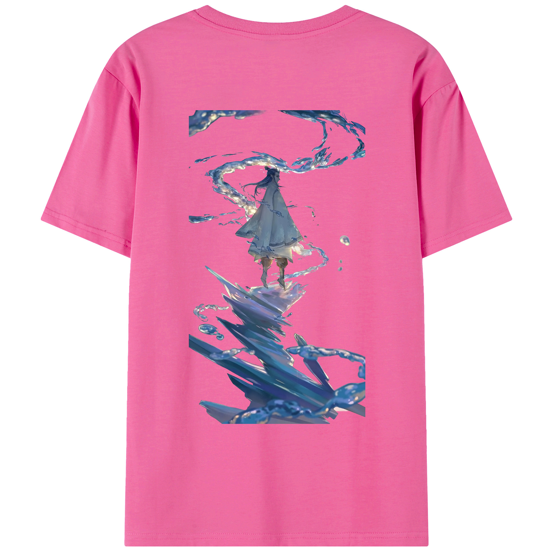 （画像用） Ne Zha 2 ナタ 魔童の大暴れ レディース半袖Tシャツ(バックプリント)